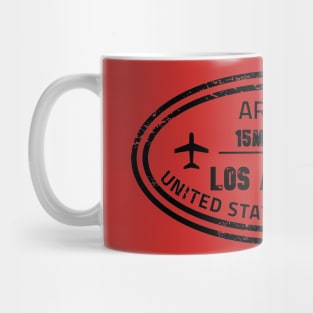 Los Angeles passport stamp Mug